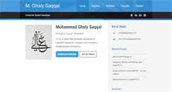 Desktop Screenshot of ghalysaqqal.com